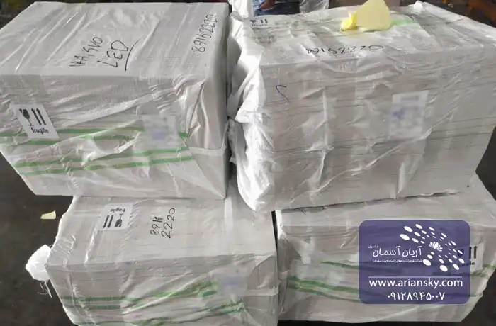 نمونه ارسال قطعات الکترونیکی به مسکو